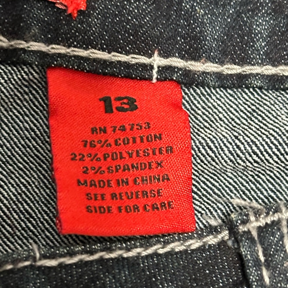 ZANADI 13 Regular 32 x 32 Pants Jeans Dark Navy Blue Denim Straight Stretch - Picture 11 of 11